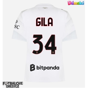 AC Milan Mario Gila #34 Dámské Venkovní Dres 2026-27 Krátký Rukáv